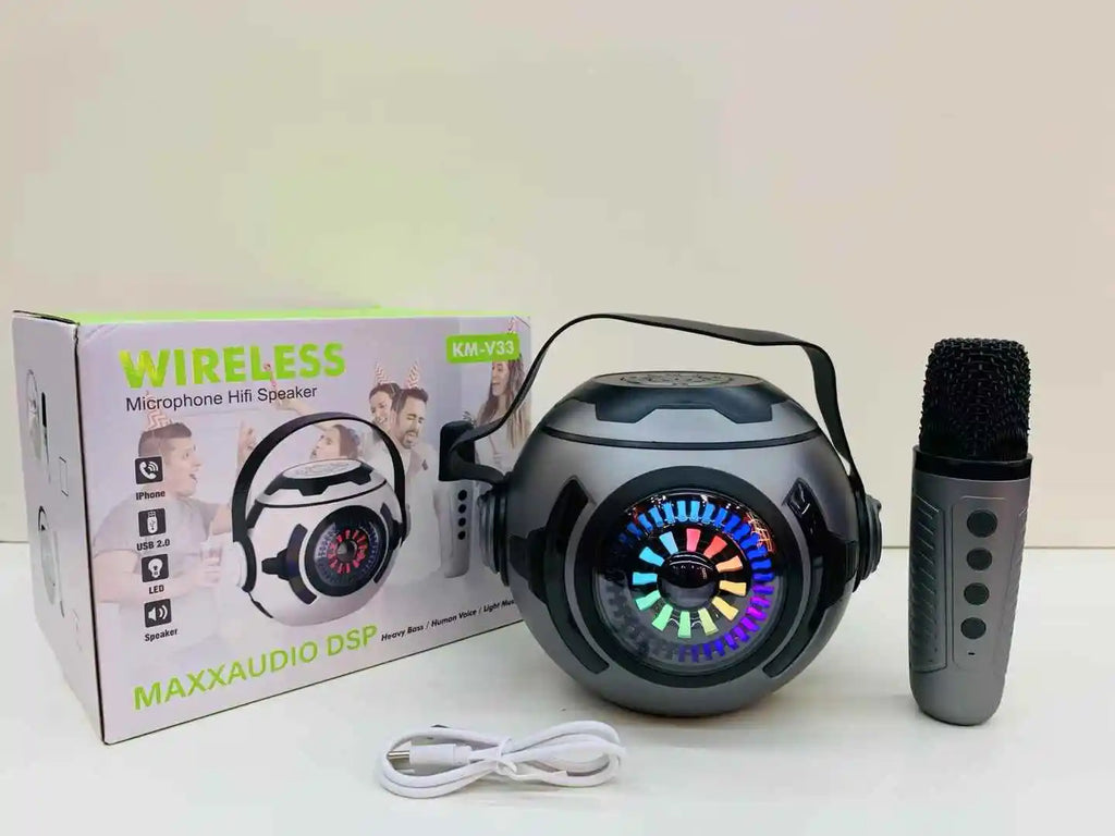 KaraSound™ – Sonido potente, luces LED y micrófono incluido en un solo equipo